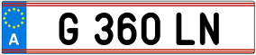 Truck License Plate
